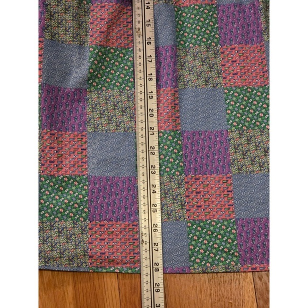 Vineyard Vines Pastel Cotton Patchwork Strapless Mini Dress Derby Print Sz 4 - Picture 12 of 13